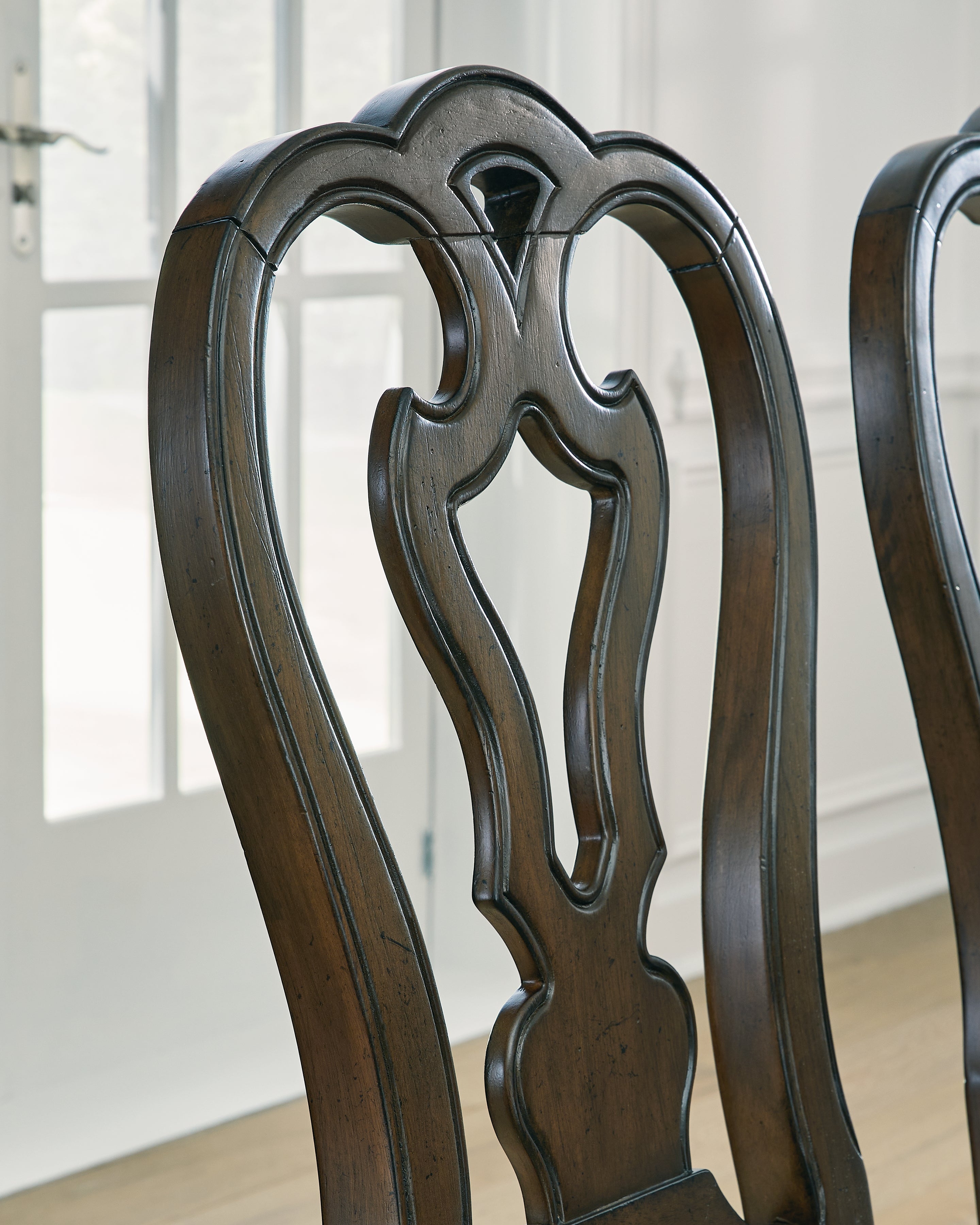 Maylee Dark Brown Dining Table, 6 Chairs and Bench