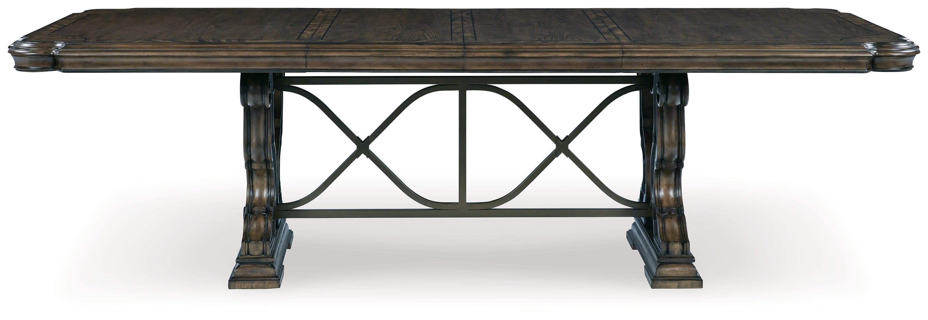 Maylee Dark Brown Dining Table and 10 Chairs