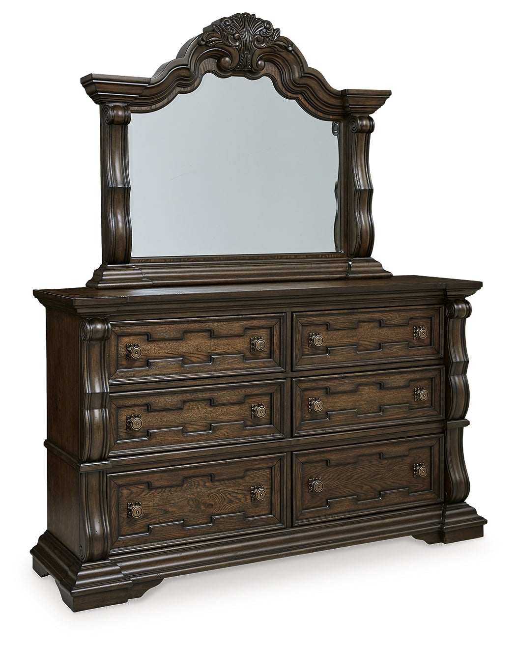 Maylee Queen Panel Bedroom Set, Dark Brown