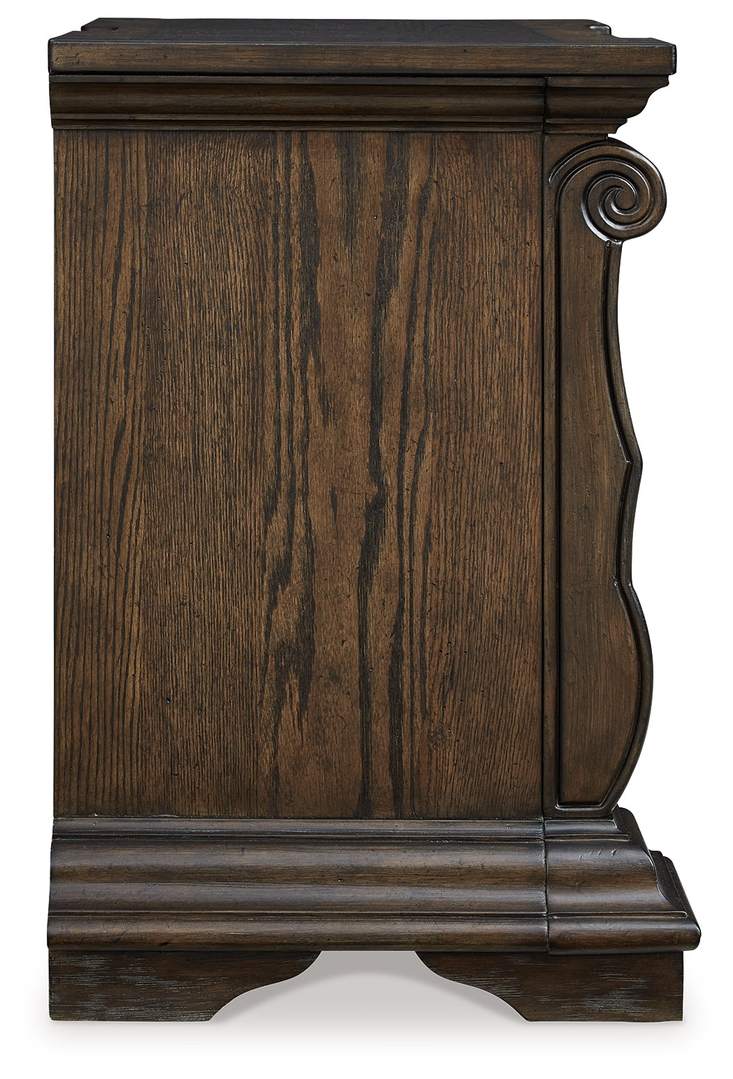 Maylee Queen Upholstered Panel Bedroom Set, Dark Brown