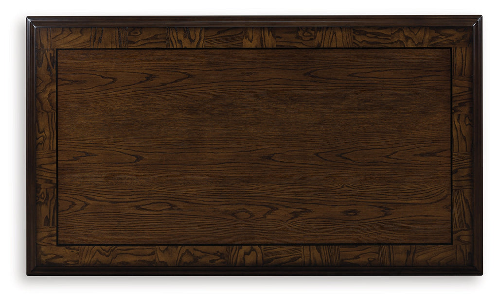Maylee Dark Brown Rectangular Cocktail Table