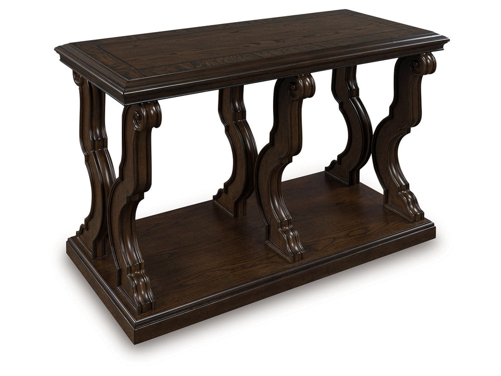 Maylee Dark Brown Sofa Table