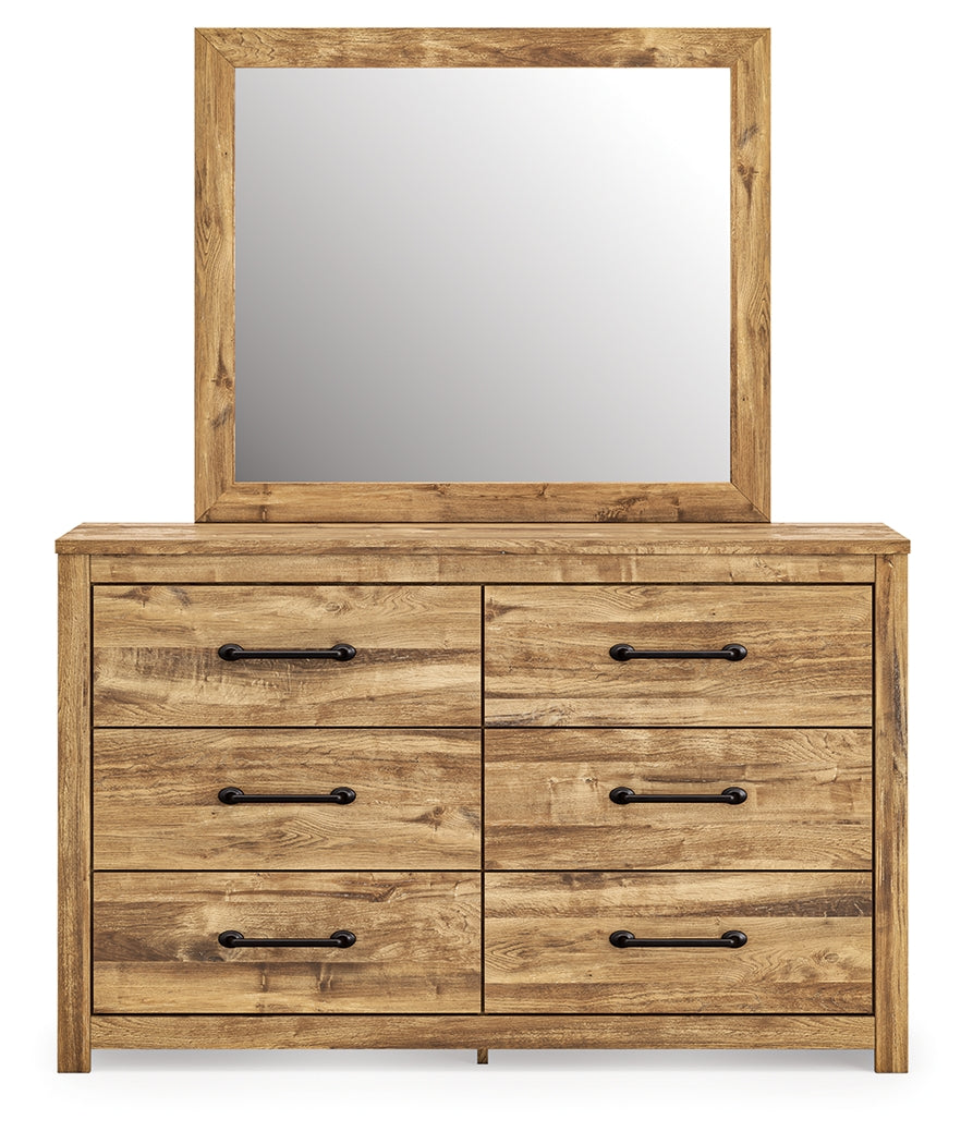 Maystonna Brown Dresser and Mirror