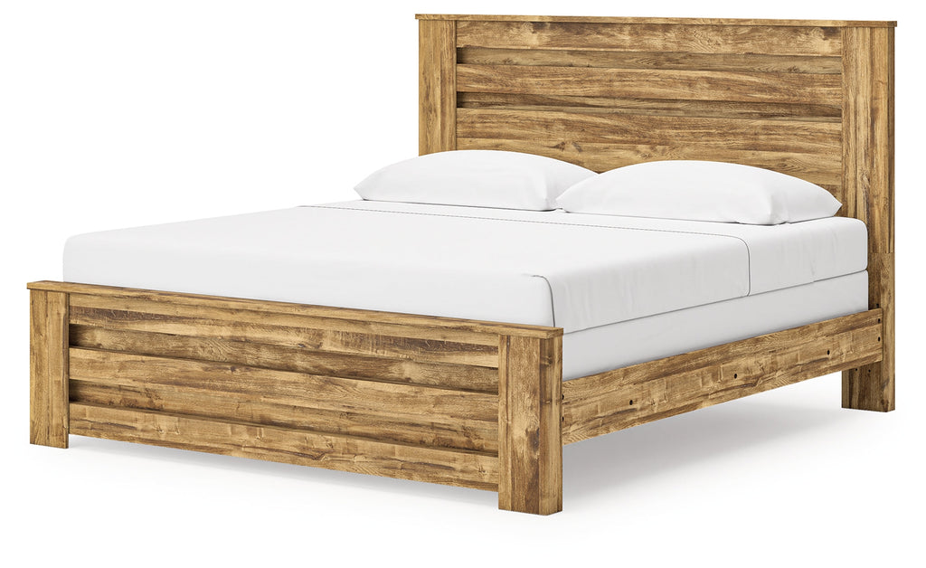 Maystonna Brown King Panel Bed