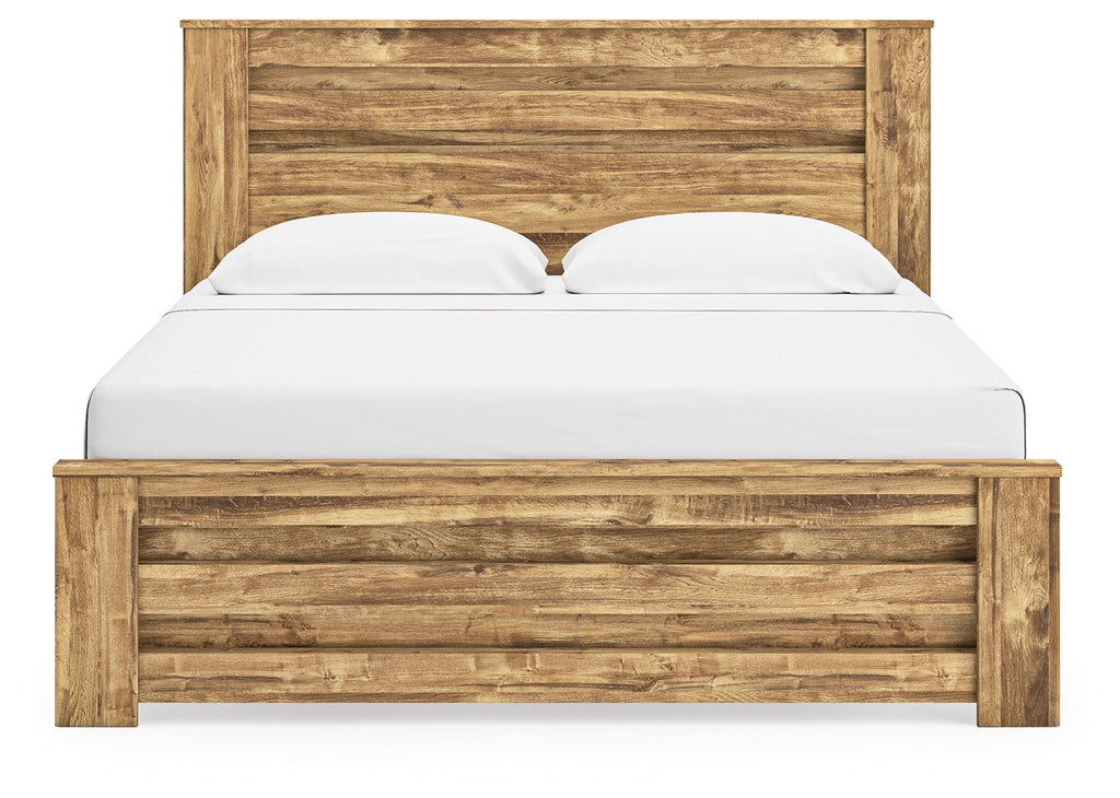 Maystonna Brown King Panel Bed