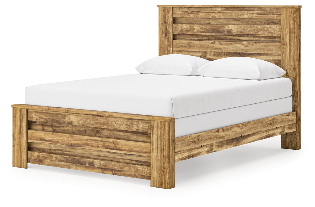 Maystonna Brown Queen Panel Bed