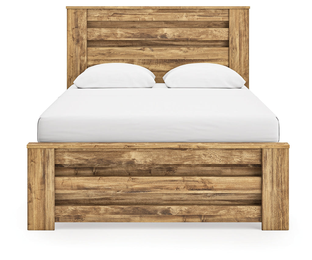 Maystonna Brown Queen Panel Bed