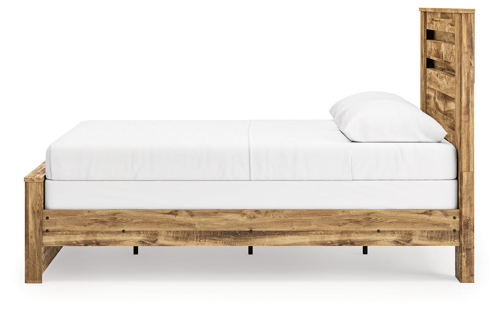 Maystonna Brown Queen Panel Bed