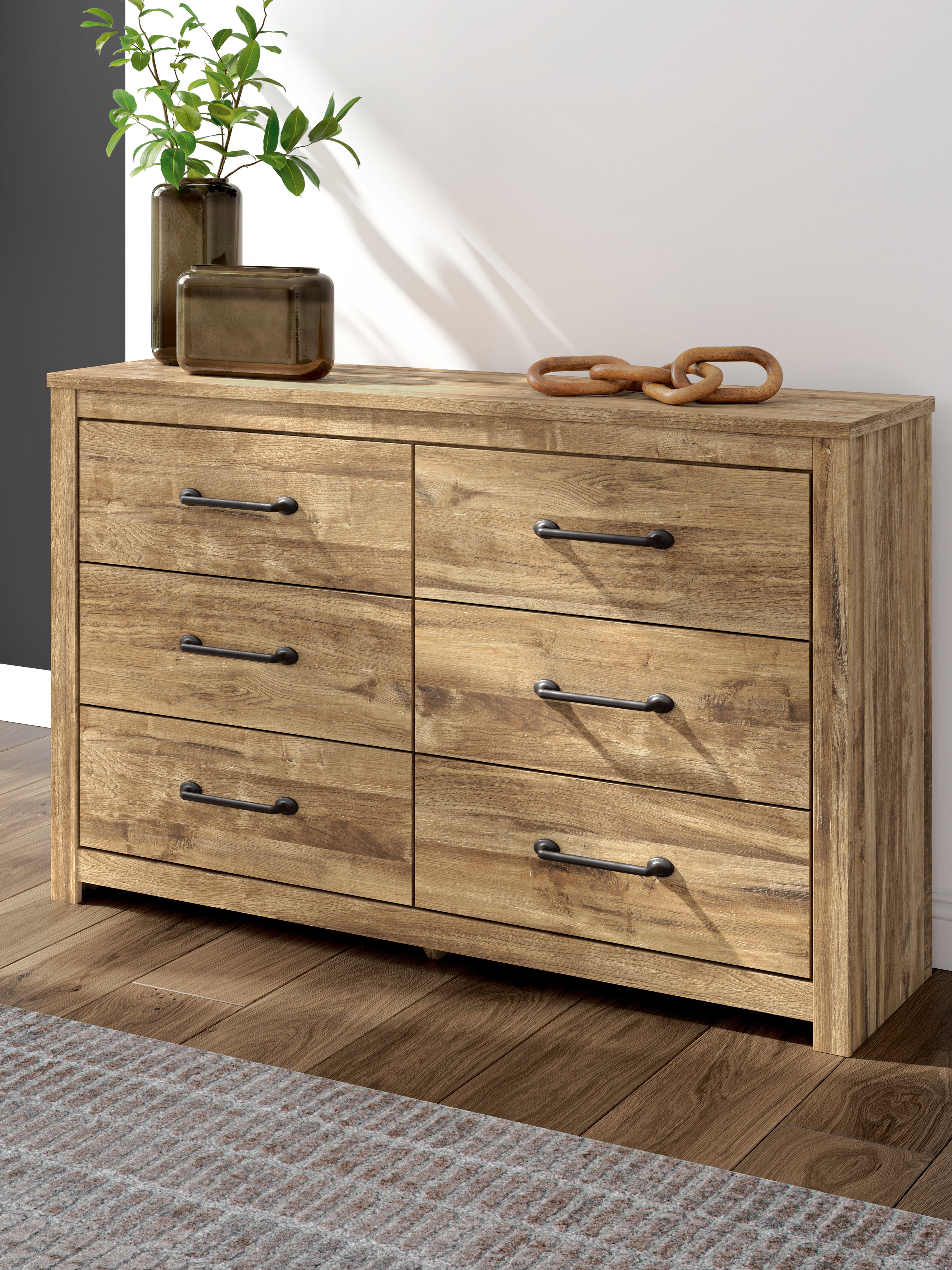 Maystonna Brown Six Drawer Dresser