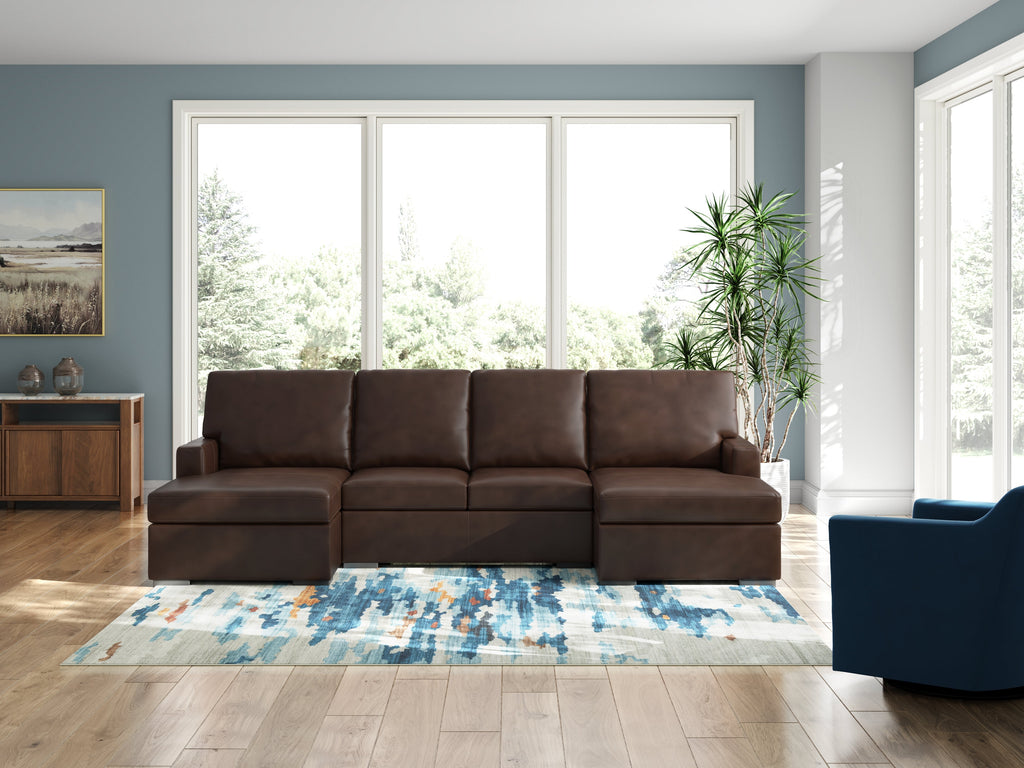McDowlan Coffee 3-Piece Sectional with Double Chaise