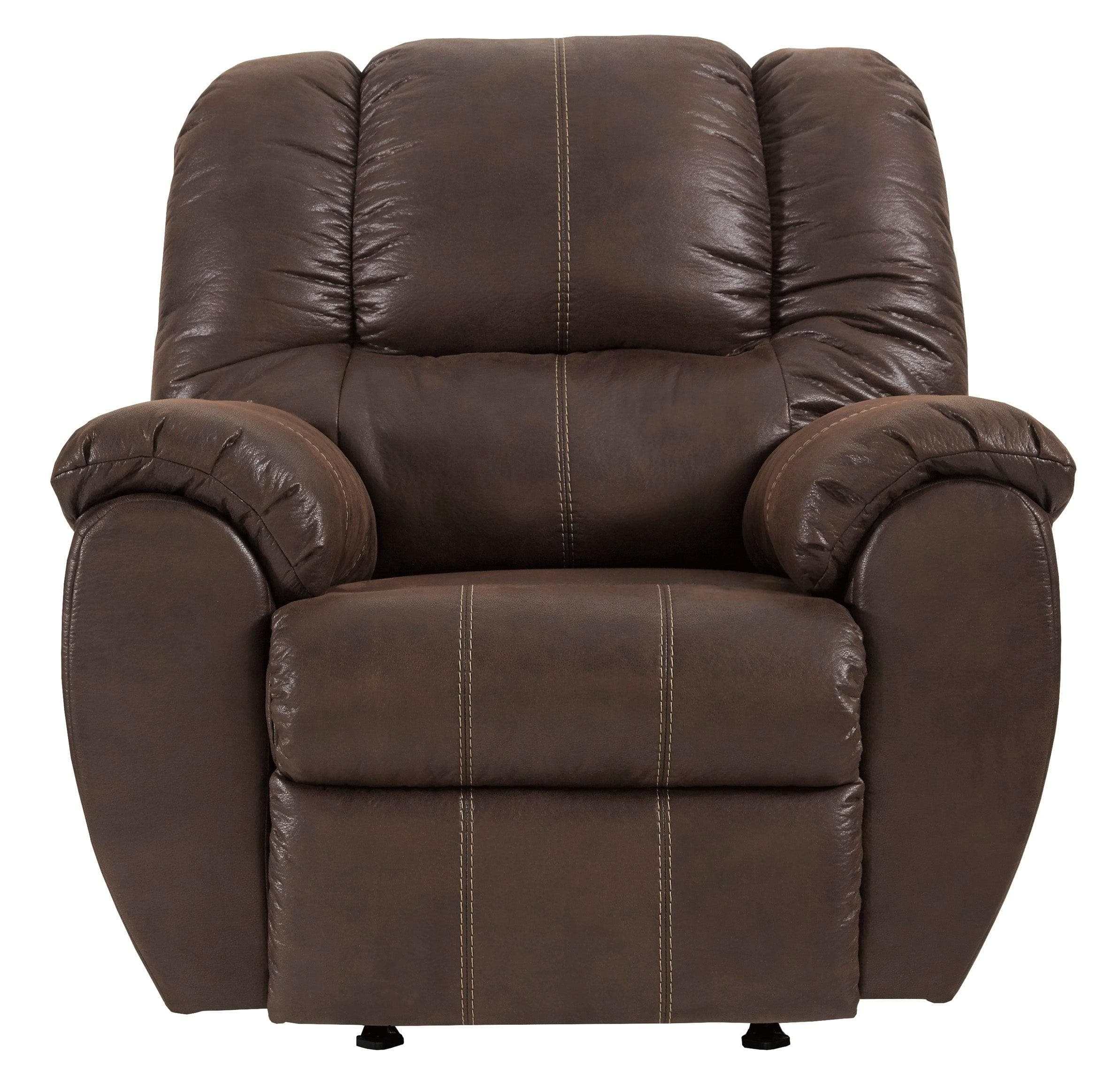 McGann Faux Leather Manual Rocker Recliner