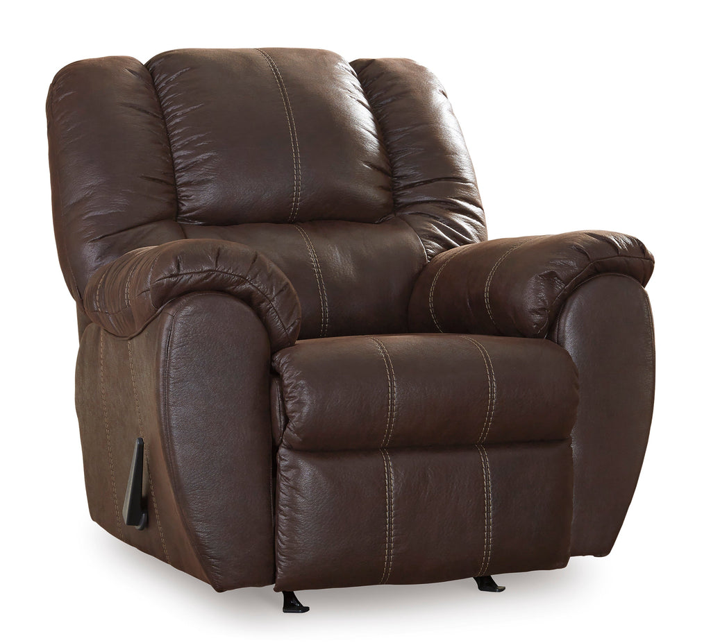 McGann Faux Leather Manual Rocker Recliner
