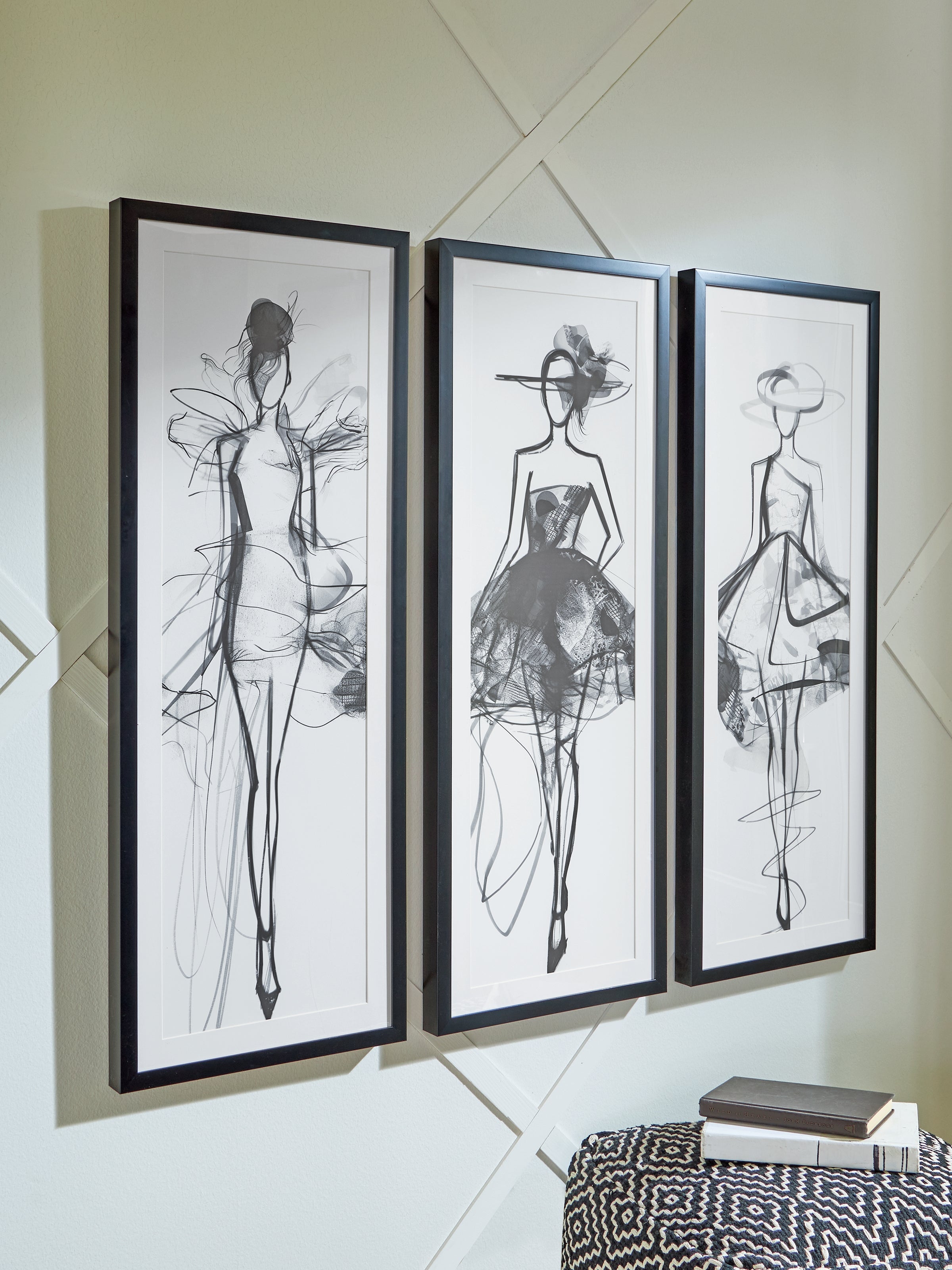 Mckerrick Black/White Wall Art Set (Set of 3)