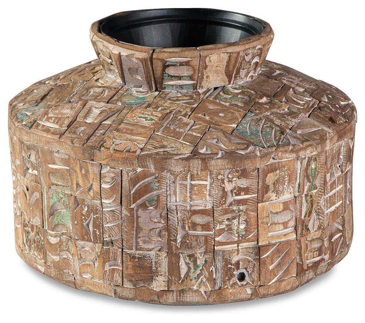 Meltland Natural/Black Vase