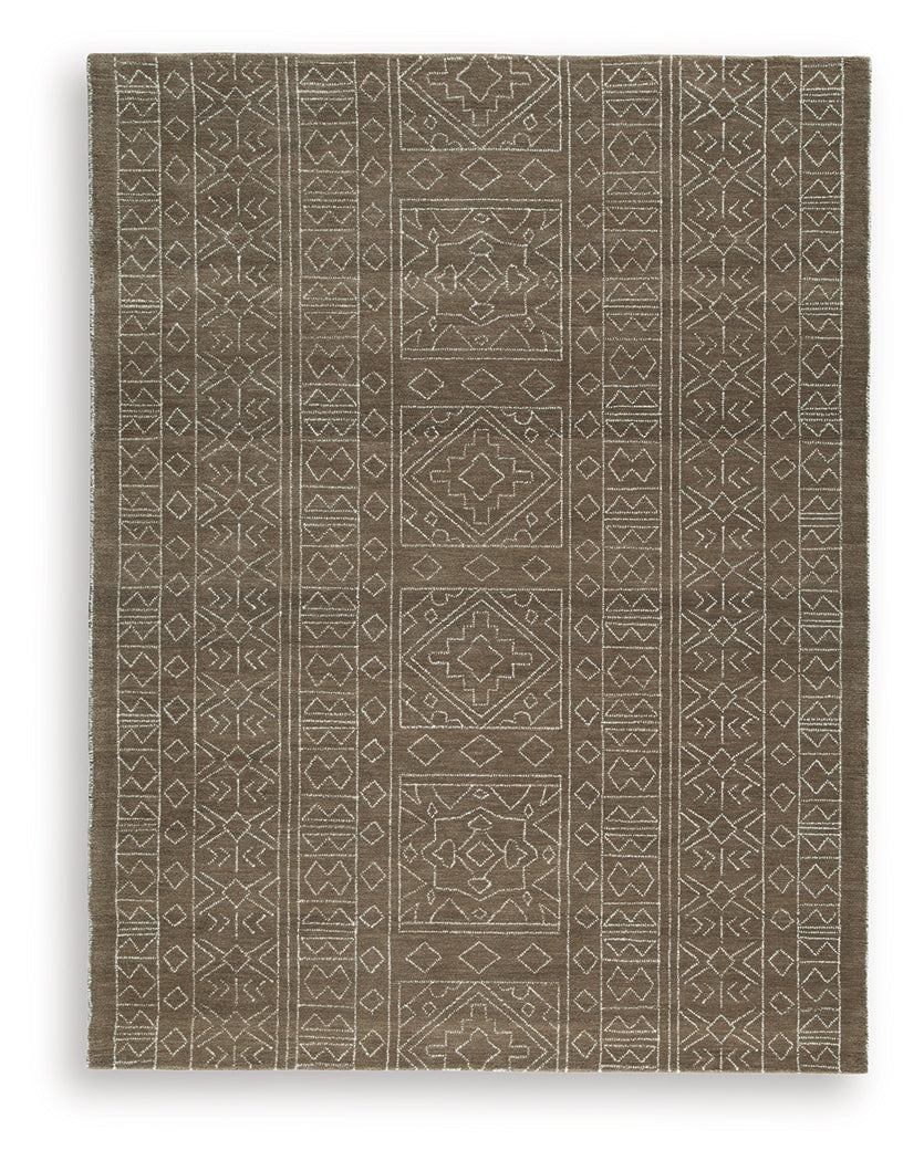 Merrittman Brown/Ivory Large Rug