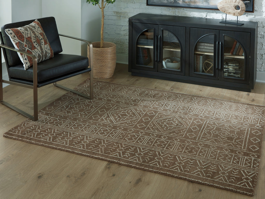 Merrittman Brown/Ivory Medium Rug