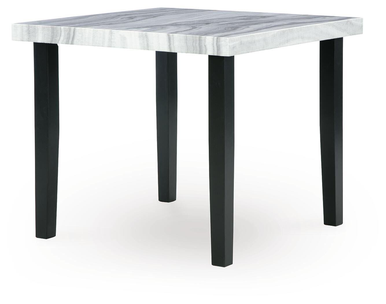 Mervannie Gray/Black Counter Height Dining Table