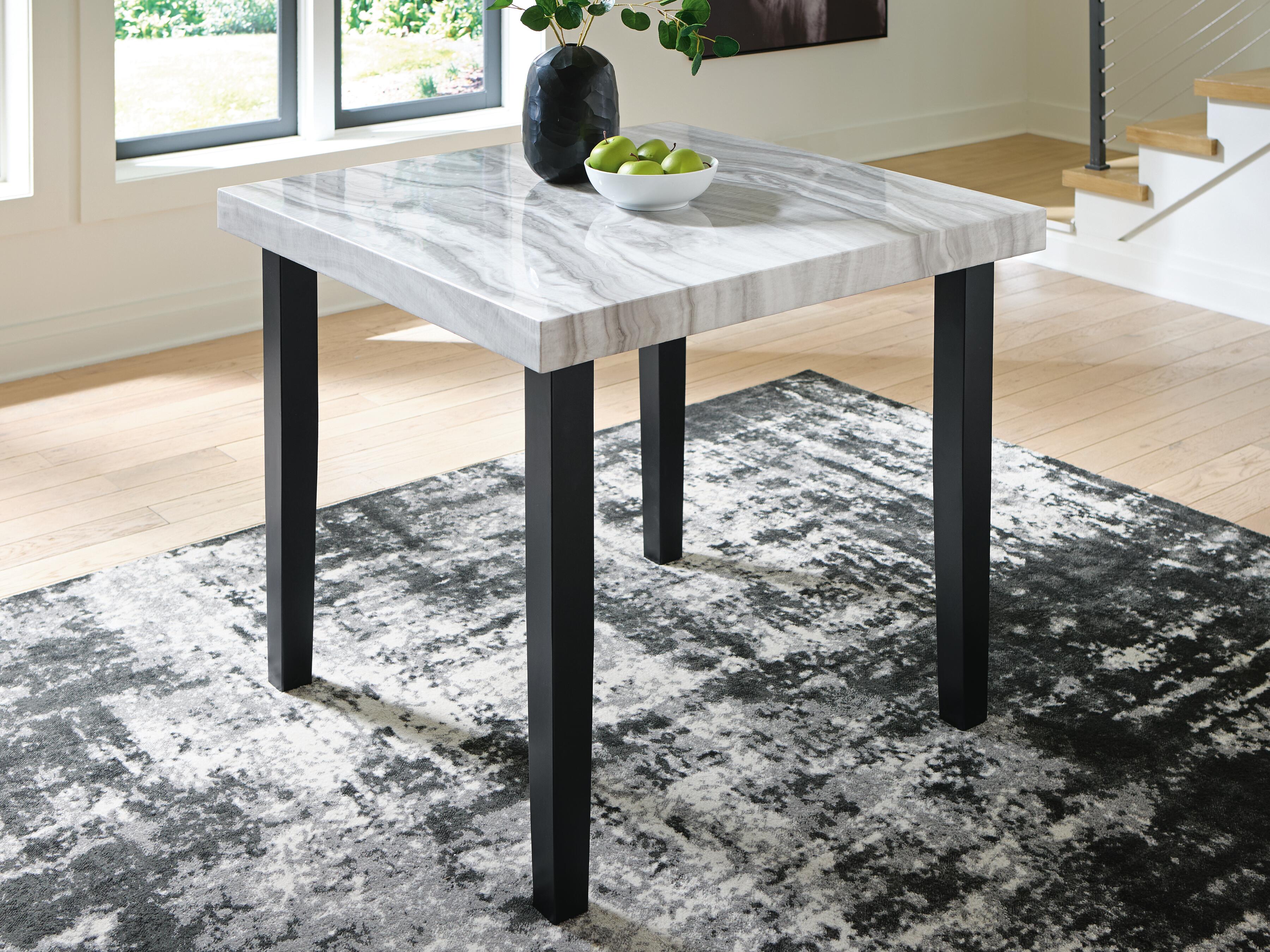 Mervannie Gray/Black Counter Height Dining Table