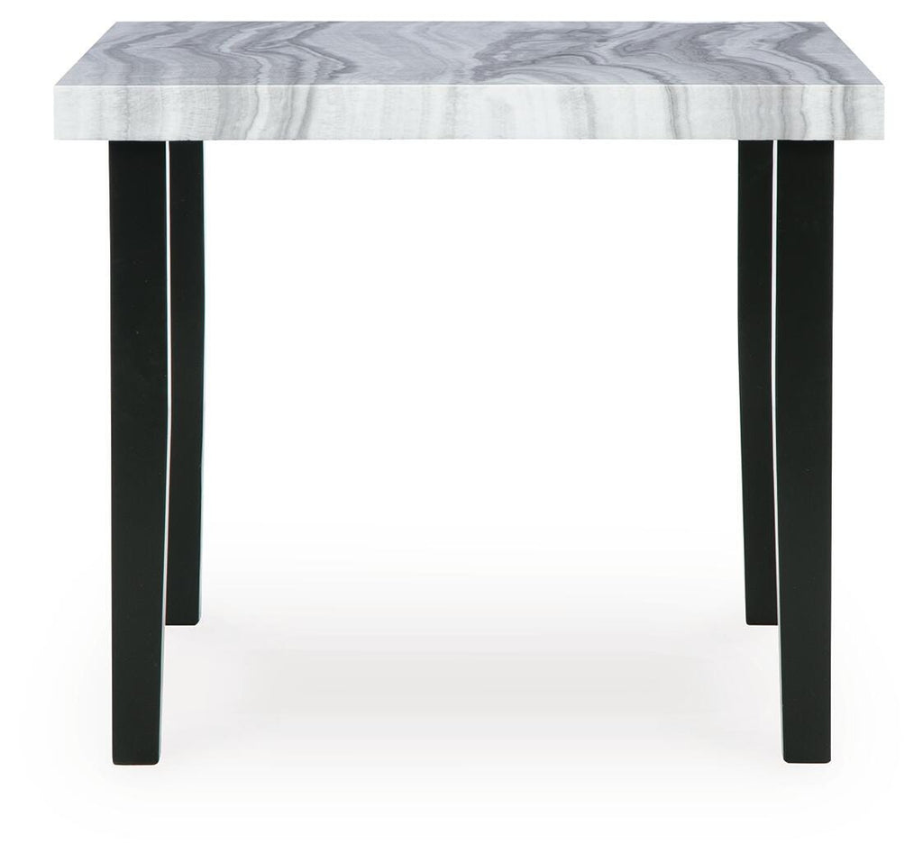 Mervannie Gray/Black Counter Height Dining Table