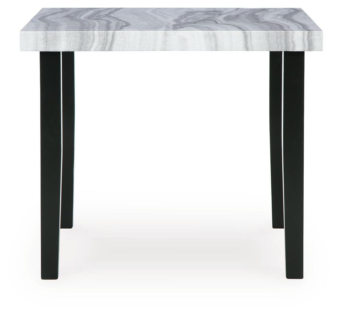 Mervannie Gray/Black Counter Height Dining Table