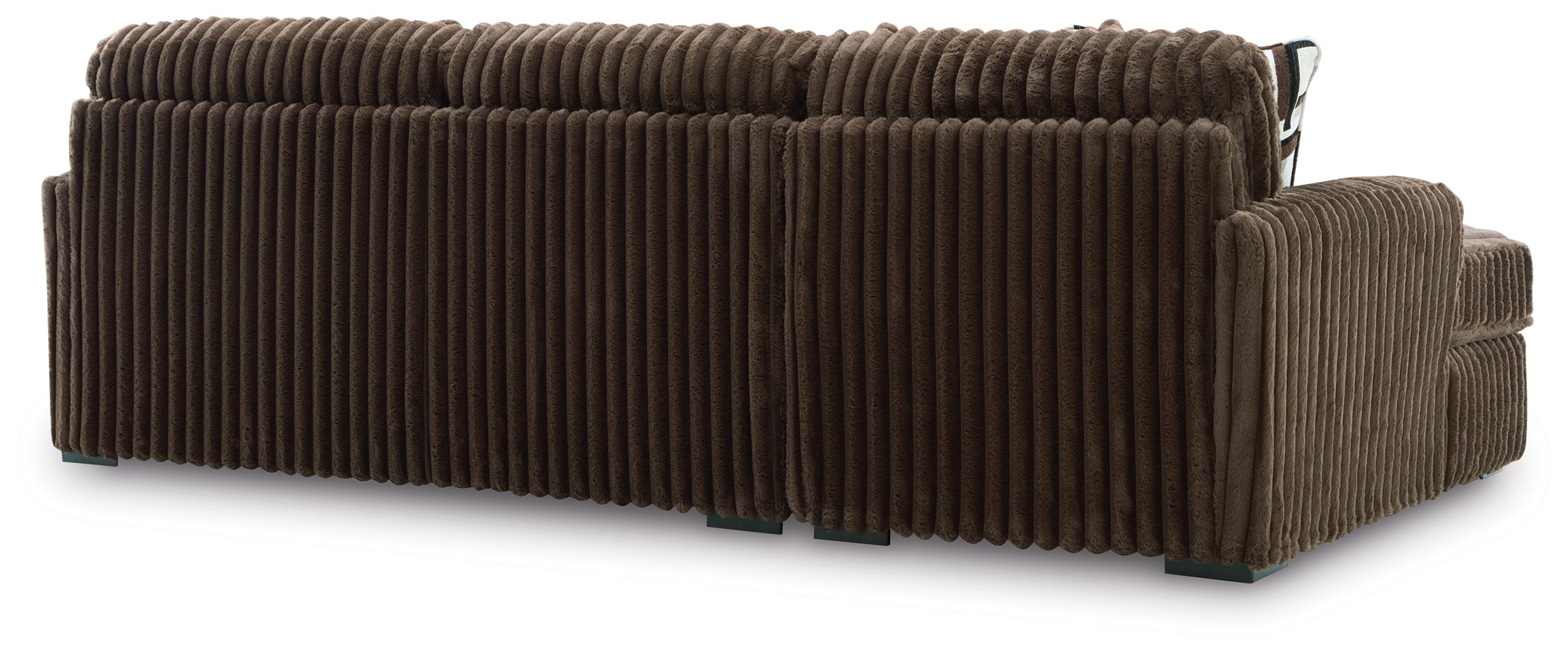 Midnight-Madness Chocolate 2-Piece Sectional Sofa with Chaise