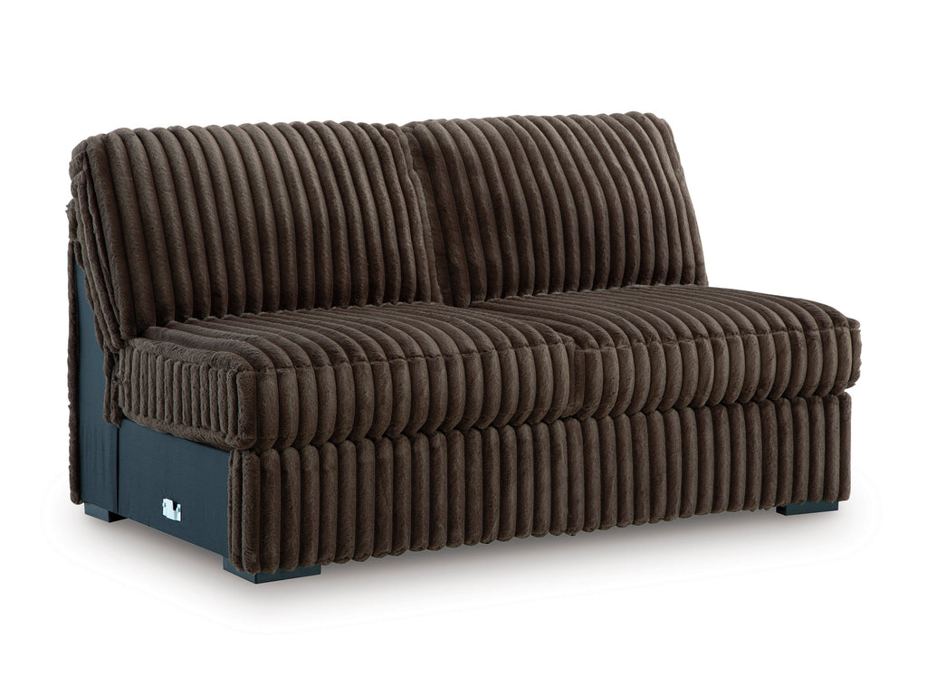 Midnight-Madness Chocolate 3-Piece Sectional with Chaise