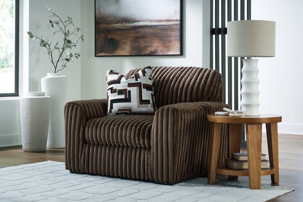 Midnight-Madness Chocolate 4 Pc Sectional