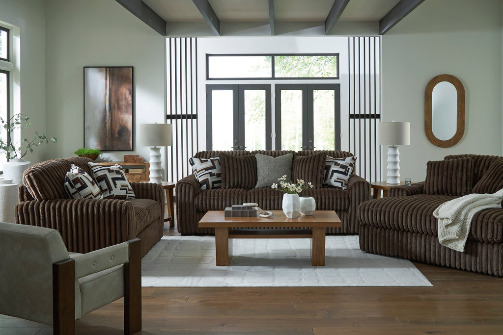 Midnight-Madness Chocolate Loveseat