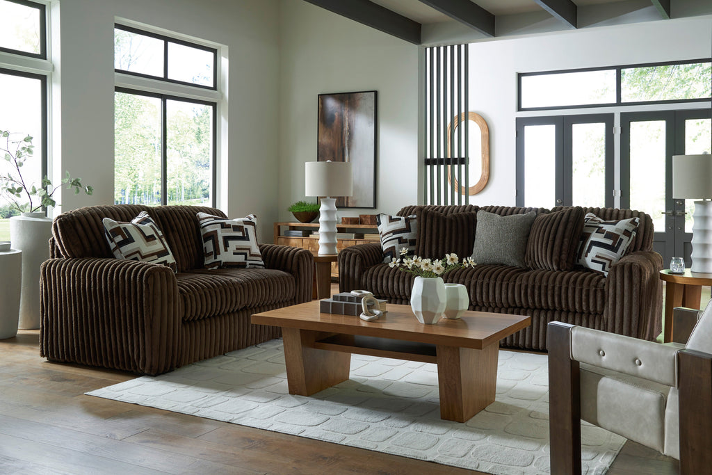 Midnight-Madness Chocolate Loveseat