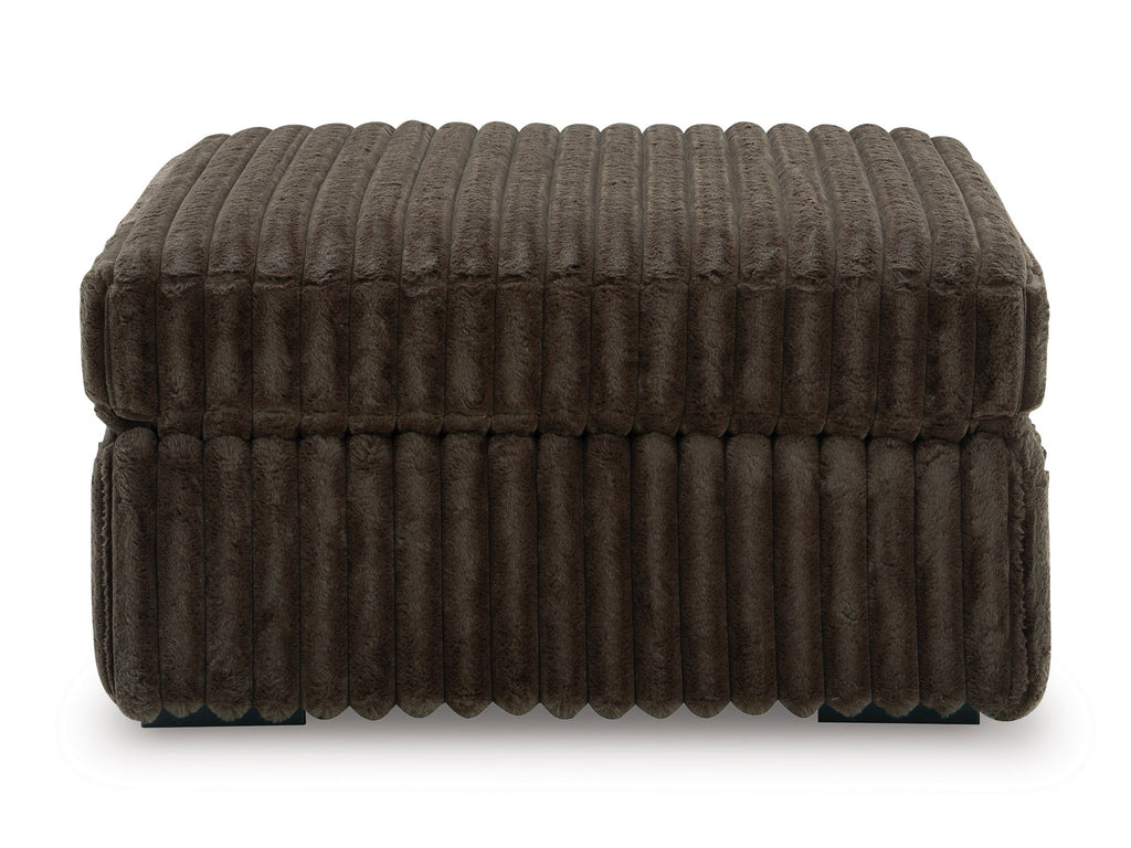 Midnight-Madness Chocolate Oversized Accent Ottoman