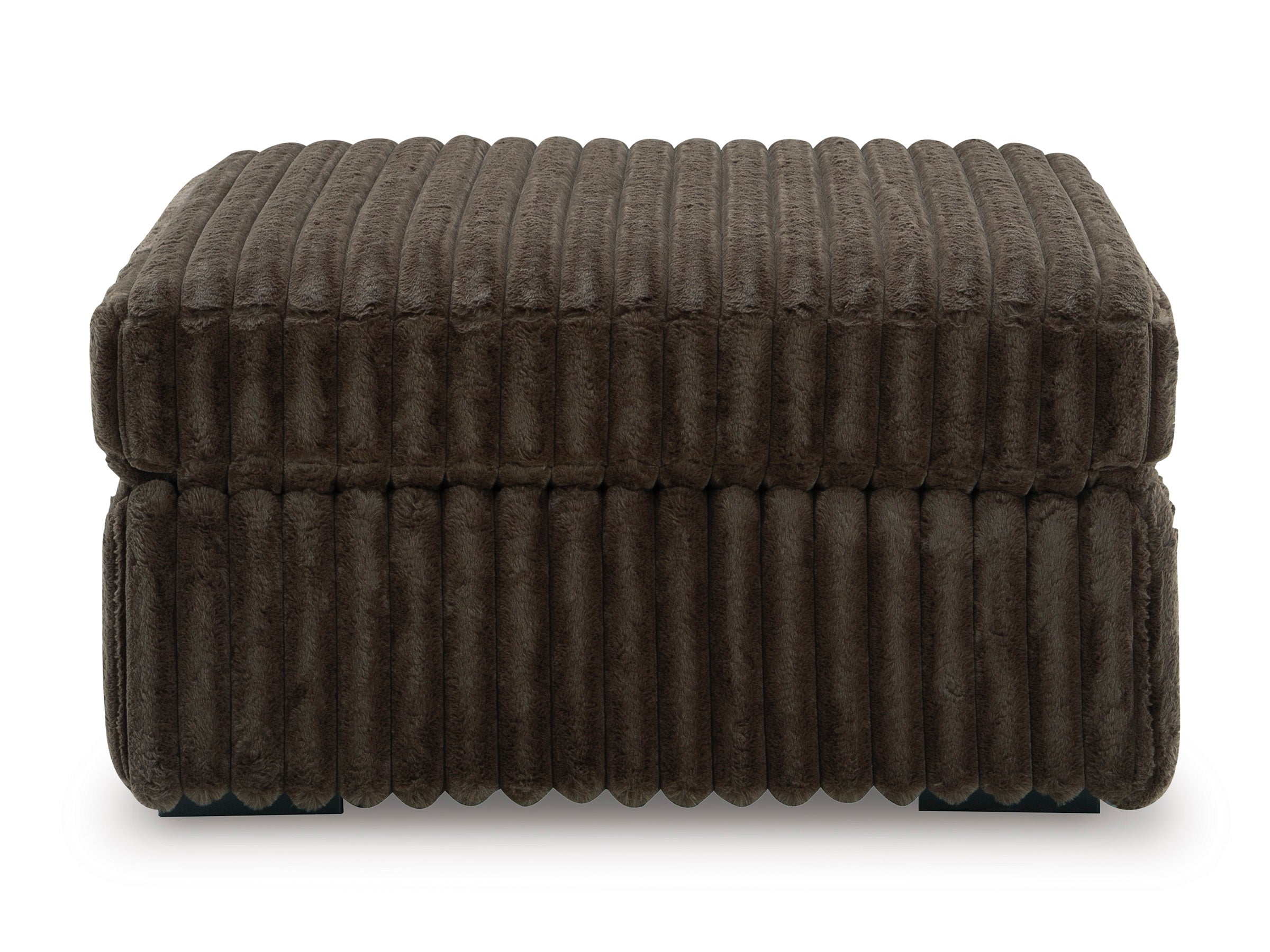 Midnight-Madness Chocolate Oversized Accent Ottoman