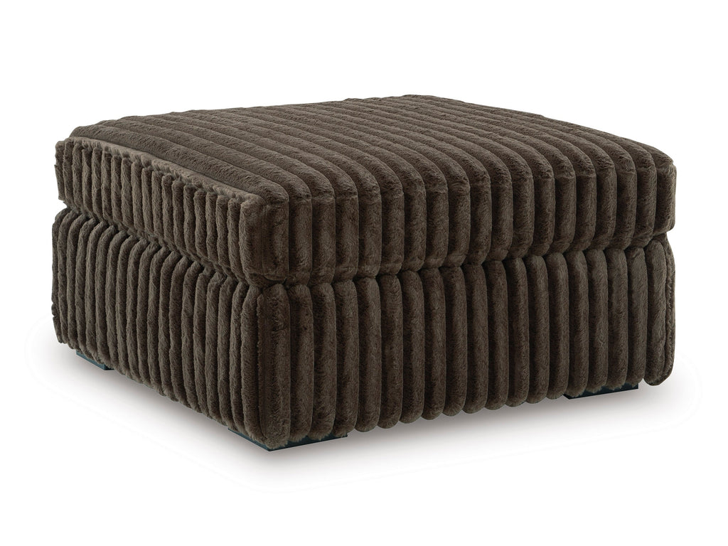 Midnight-Madness Chocolate Oversized Accent Ottoman