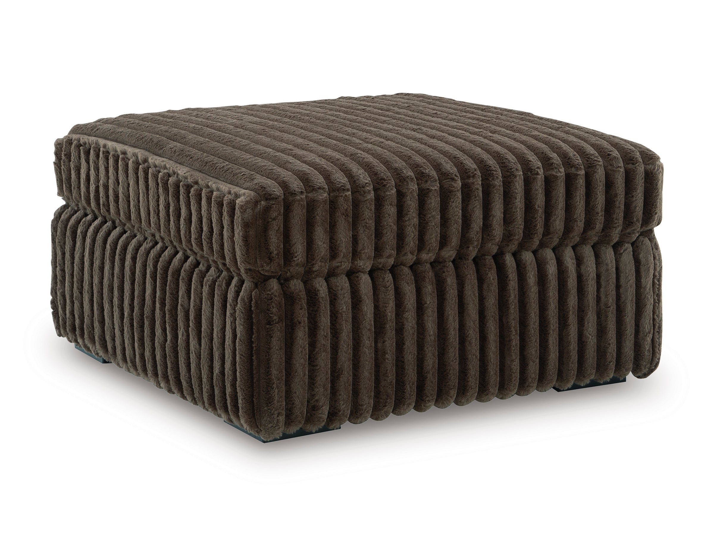Midnight-Madness Chocolate Oversized Accent Ottoman