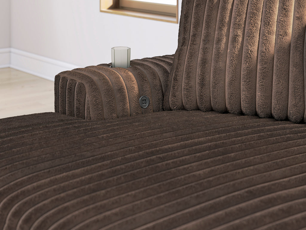 Midnight-Madness Chocolate Oversized Chaise