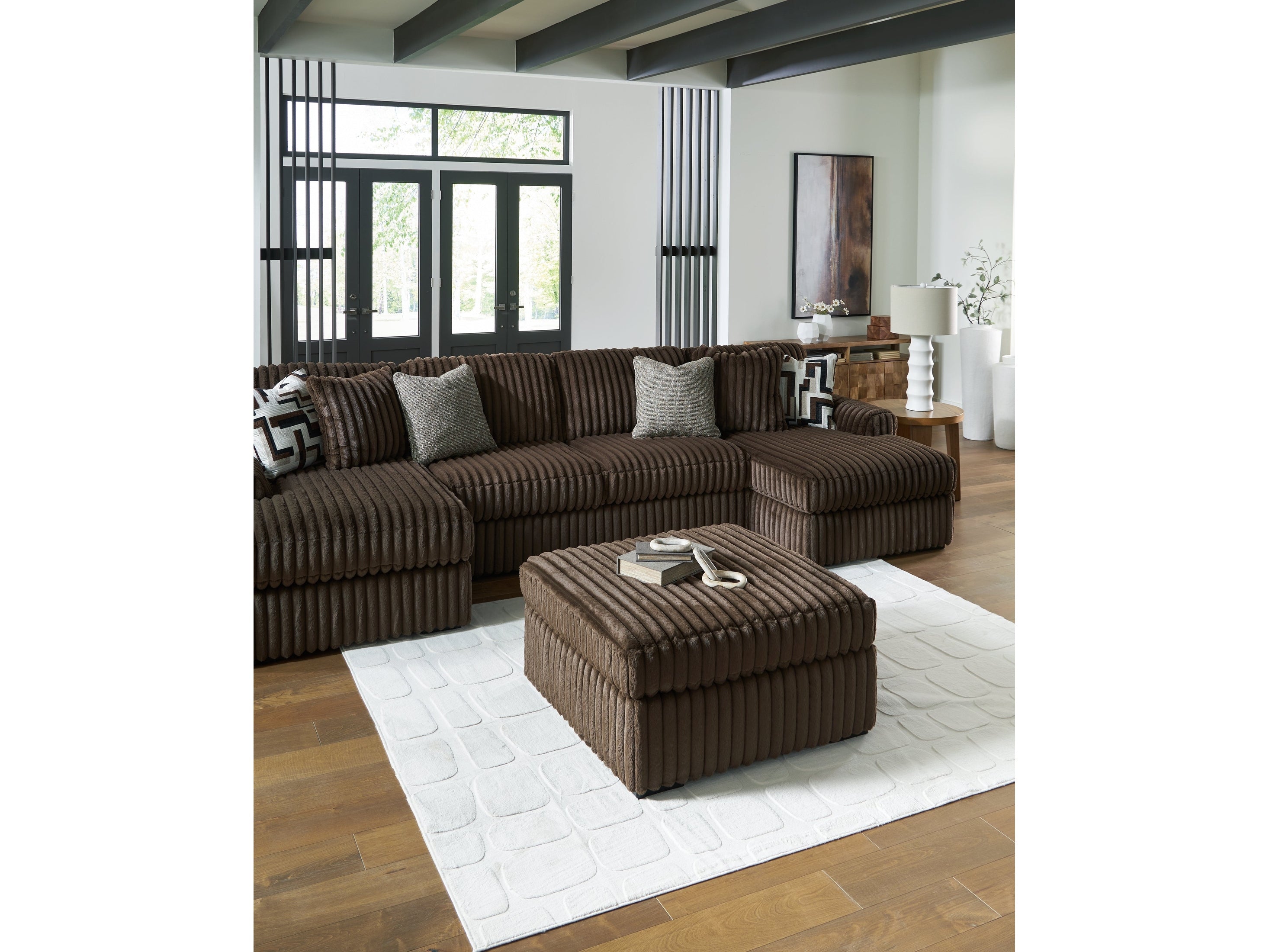 Midnight-Madness Chocolate Super Chaise