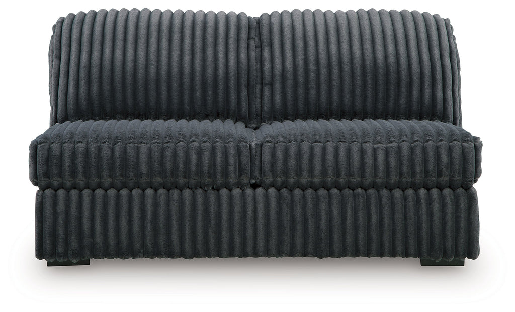 Midnight-Madness Gunmetal 3-Piece Sectional with Chaise