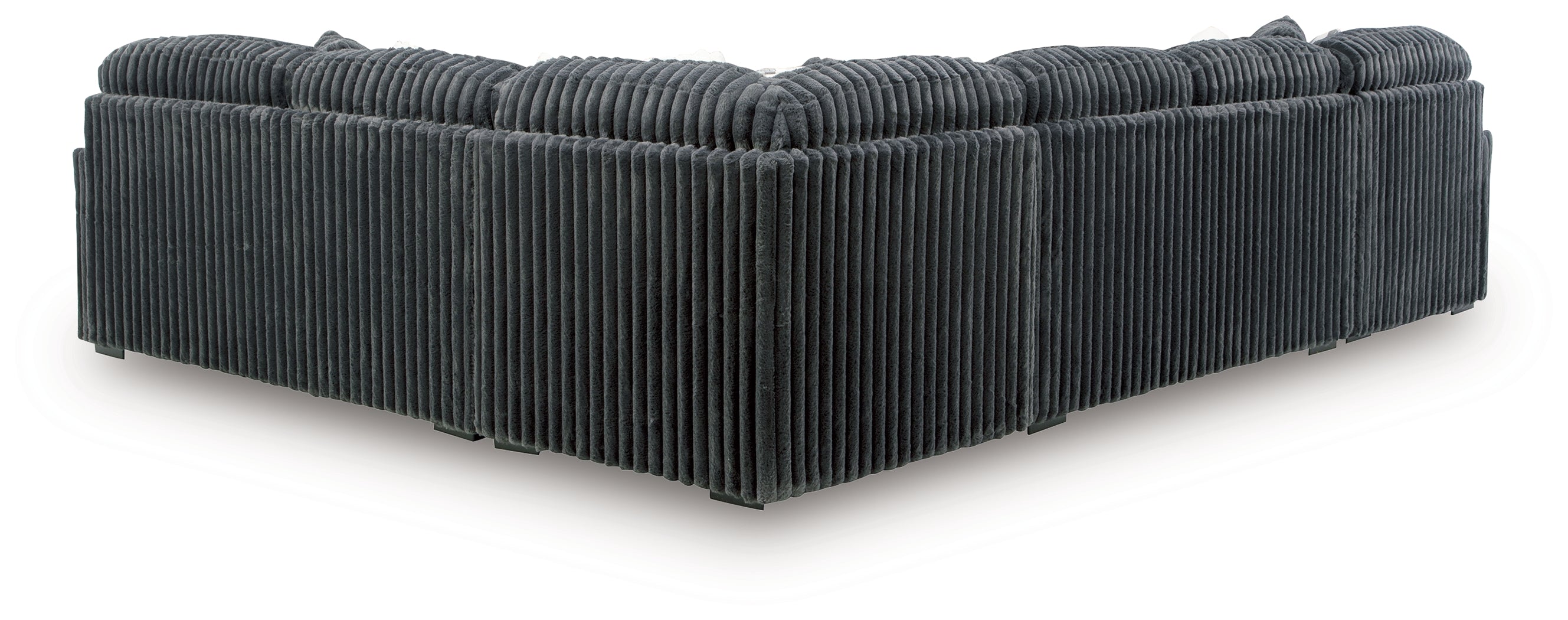 Midnight-Madness Gunmetal 4-Piece Sectional with Chaise