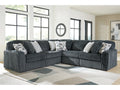 Midnight-Madness Gunmetal 5-Piece Sectional