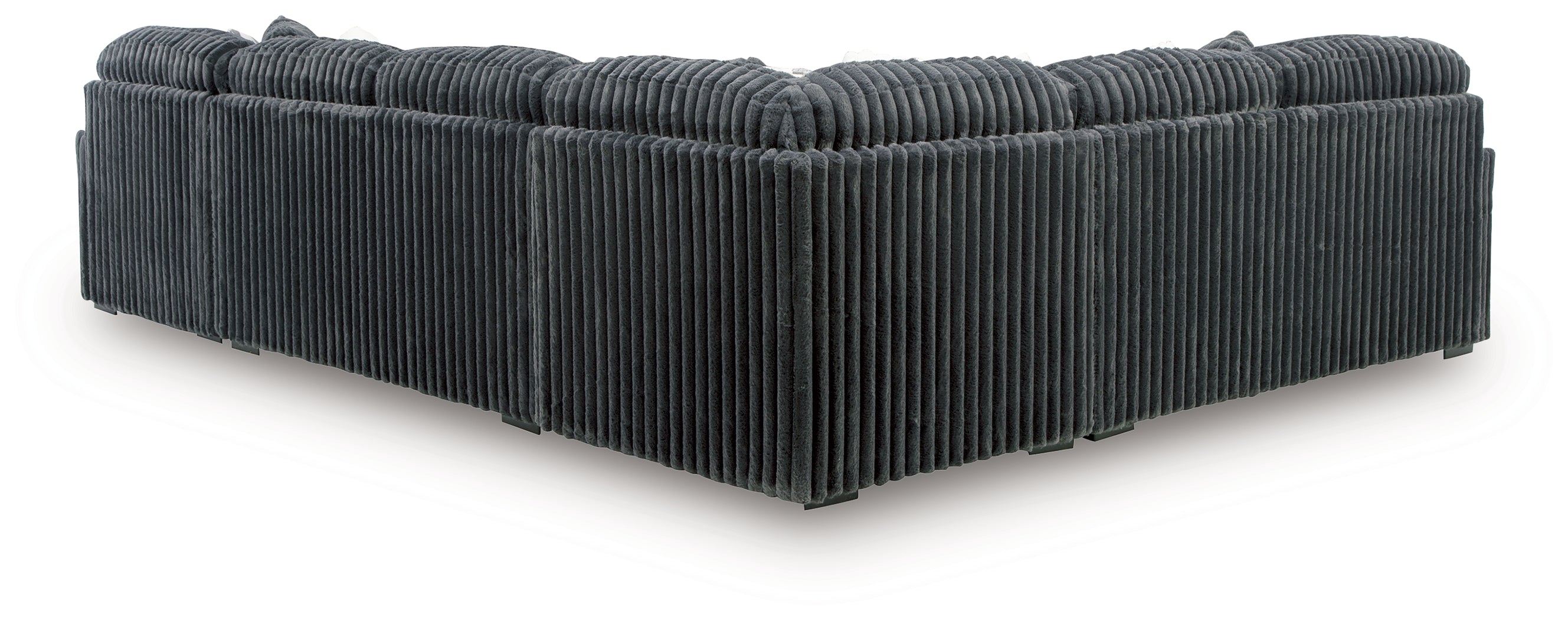 Midnight-Madness Gunmetal 6-Piece Sectional with Chaise