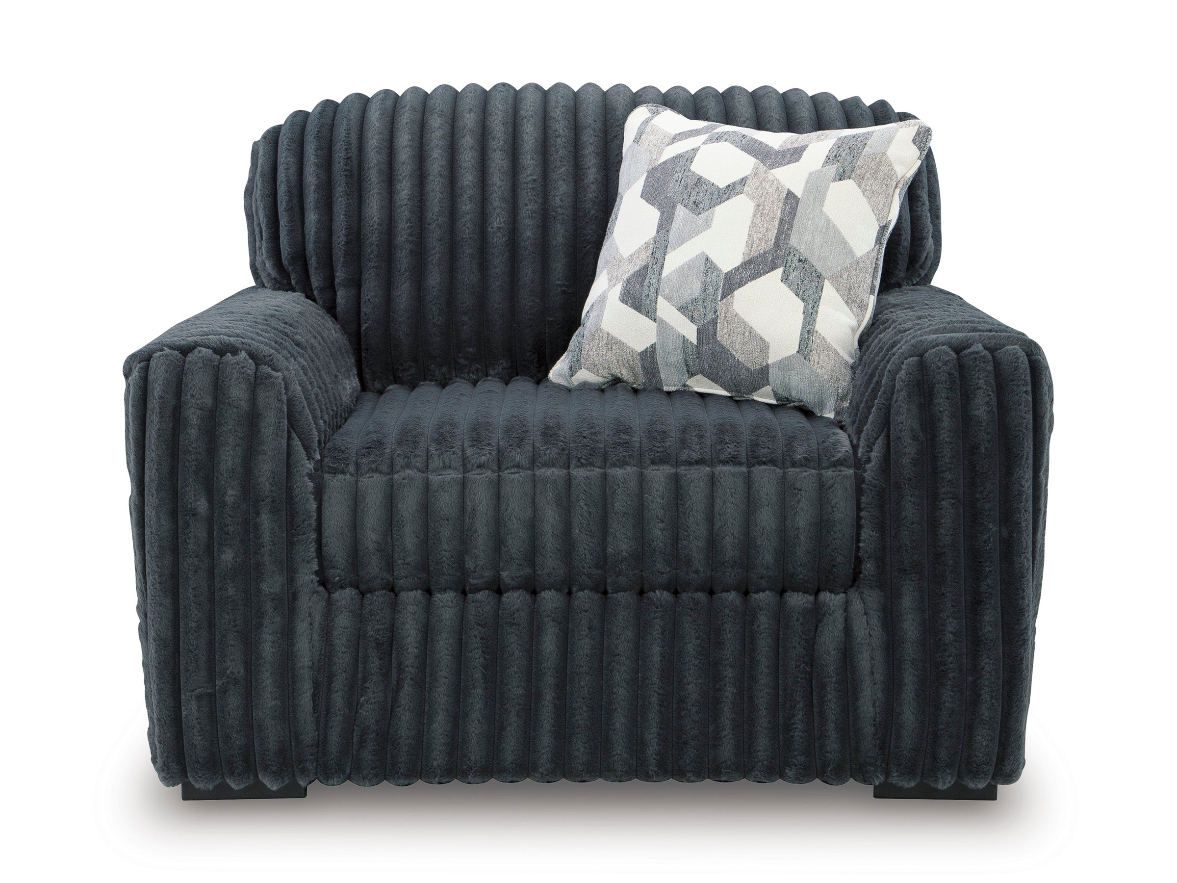Midnight-Madness Gunmetal Chair and a Half