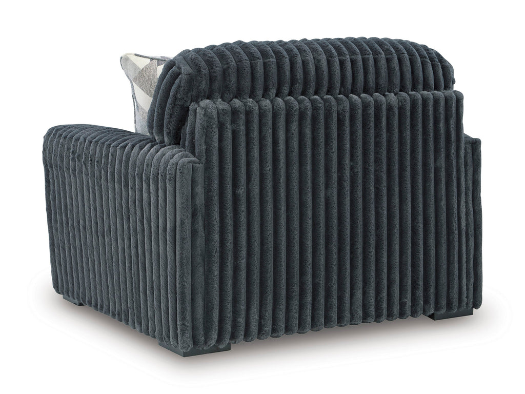 Midnight-Madness Gunmetal Chair and a Half
