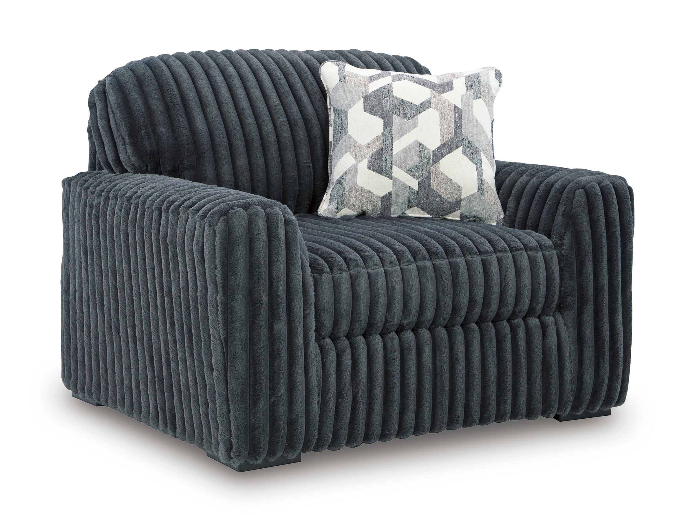 Midnight-Madness Gunmetal Chair and a Half