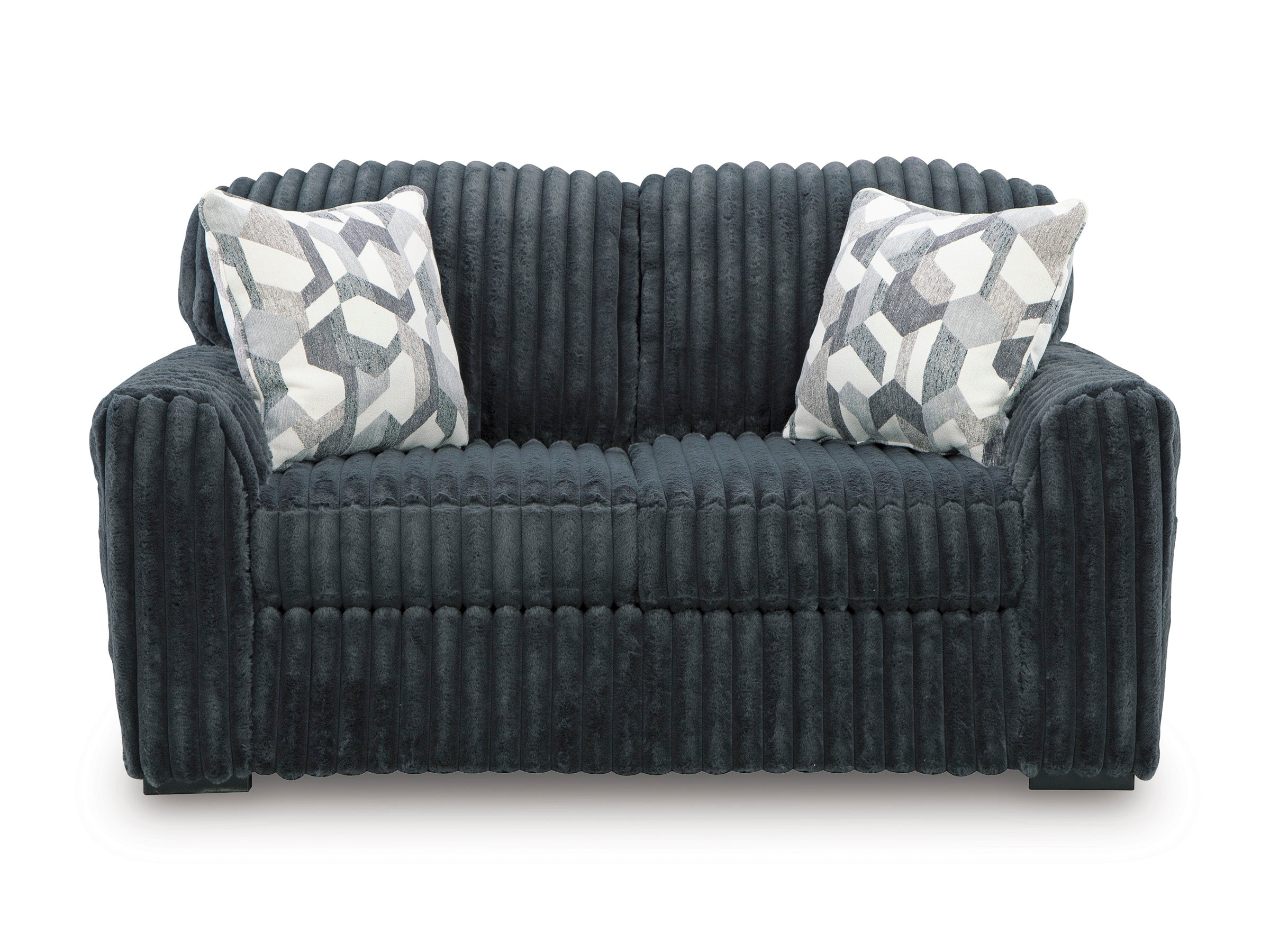 Midnight-Madness Gunmetal Loveseat