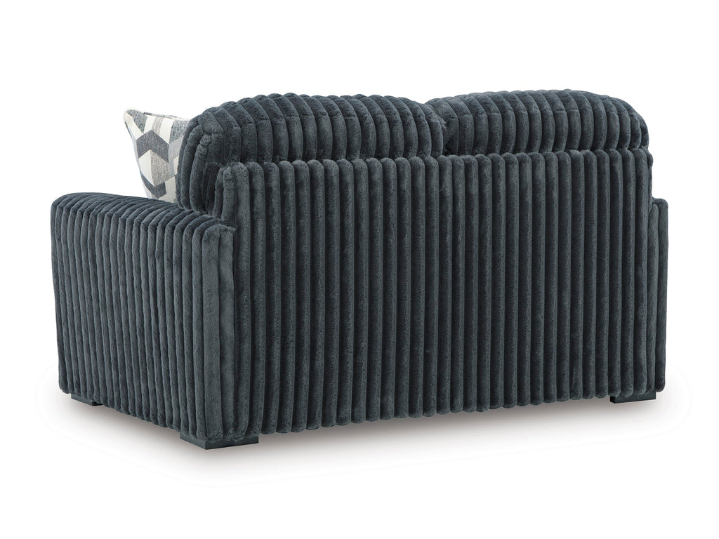 Midnight-Madness Gunmetal Loveseat