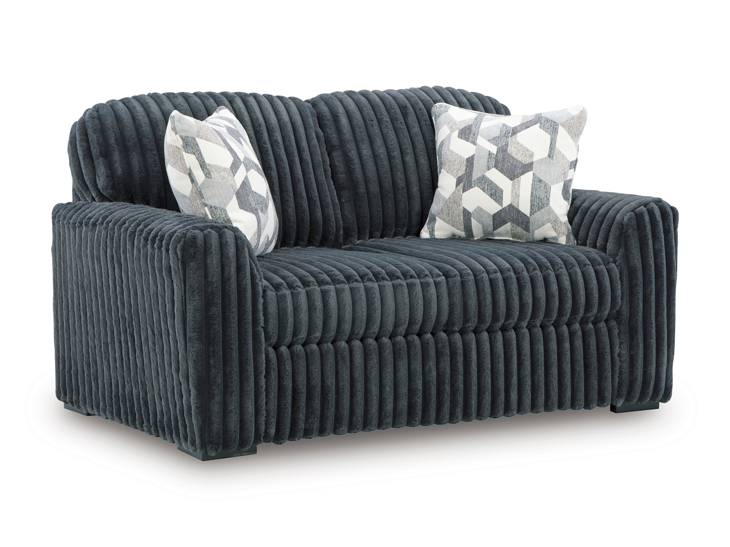 Midnight-Madness Gunmetal Loveseat