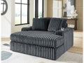 Midnight-Madness Gunmetal Oversized Chaise