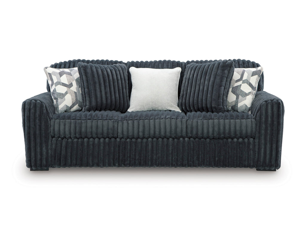 Midnight-Madness Gunmetal Sofa