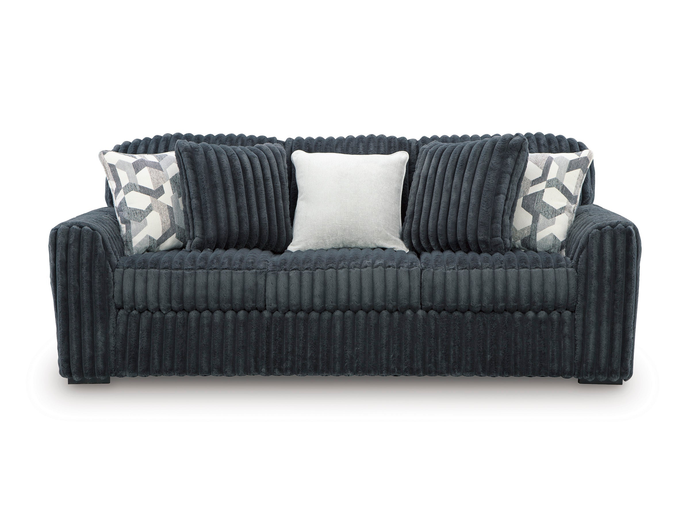 Midnight-Madness Gunmetal Sofa