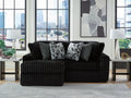 Midnight-Madness Onyx 2-Piece Sectional with Left Chaise