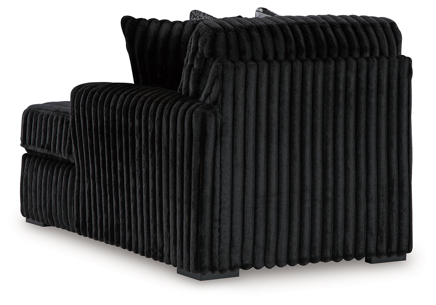 Midnight-Madness Onyx 3-Piece Sectional with Right Chaise